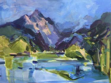 Original Abstract Landscape Paintings by Catherine Harvey Jefferson