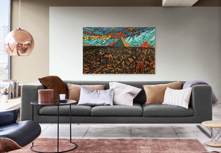 Original Abstract Expressionism Landscape Painting by David Tomlin