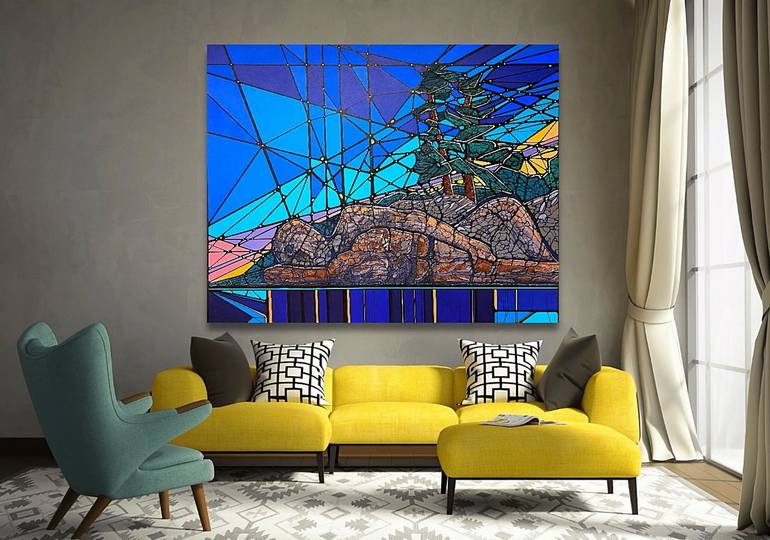 Original Abstract Landscape Painting by David Tomlin