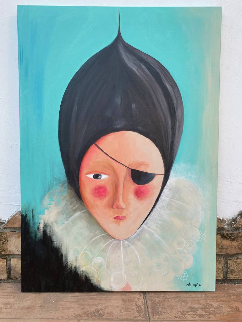 Original Portrait Painting by Zuriñe Aguirre