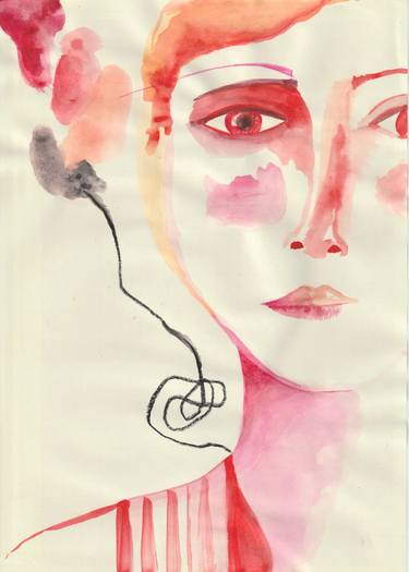 Original Women Painting by Zuriñe Aguirre