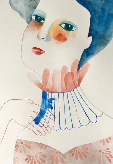 Original Conceptual Women Paintings by Zuriñe Aguirre