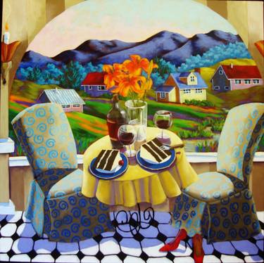 Original Expressionism Food & Drink Paintings by Susan Webster