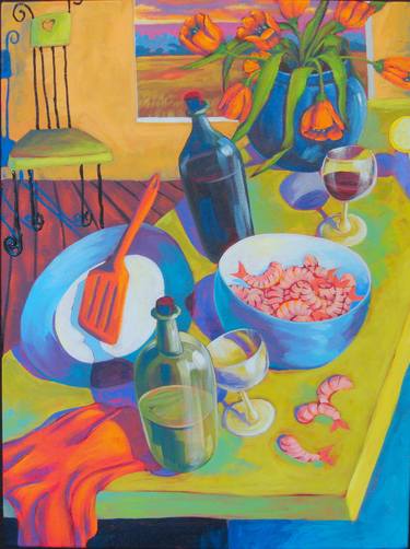 Print of Abstract Food & Drink Paintings by Susan Webster