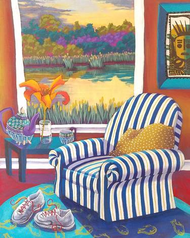 Print of Fine Art Interiors Paintings by Susan Webster