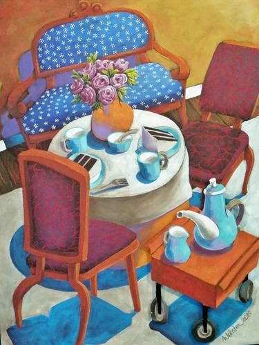 Original Fine Art Interiors Paintings by Susan Webster