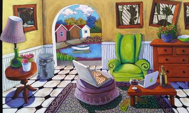 Original Fine Art Interiors Paintings by Susan Webster