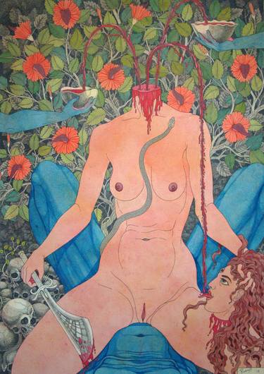 Original Conceptual Nude Paintings by Rudra Kishore Mandal