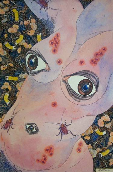 Original Surrealism Women Mixed Media by Rudra Kishore Mandal
