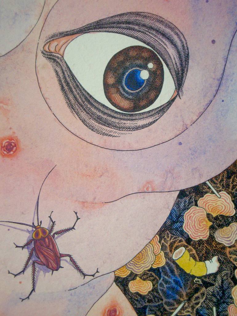 Original Surrealism Women Mixed Media by Rudra Kishore Mandal