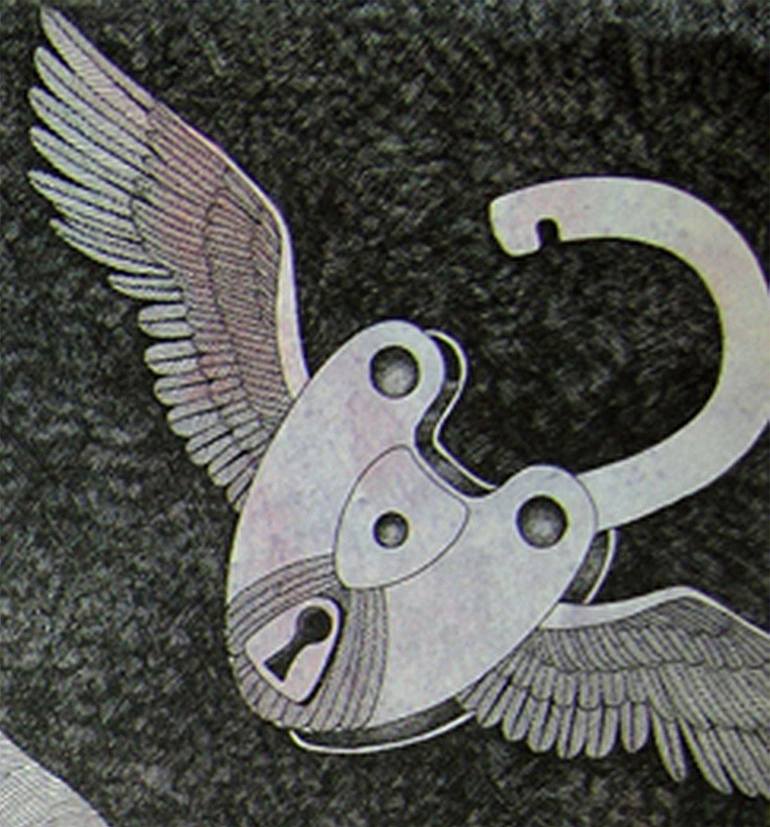 Original Art Deco Fantasy Drawing by Rudra Kishore Mandal