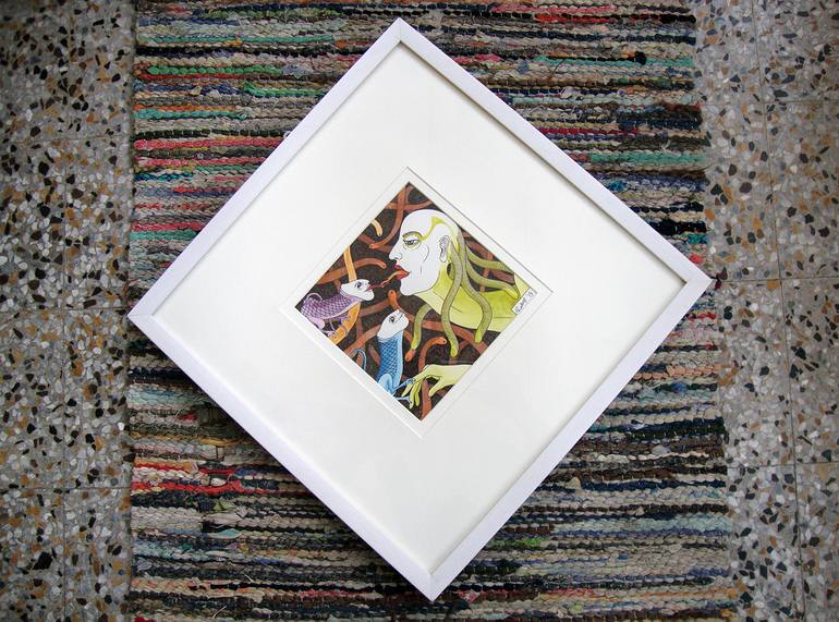 Original Contemporary People Painting by Rudra Kishore Mandal