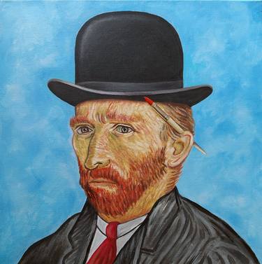 VAN GOGH IN THE STYLE OF MAGRITTE - 3D REAL BRUSH thumb