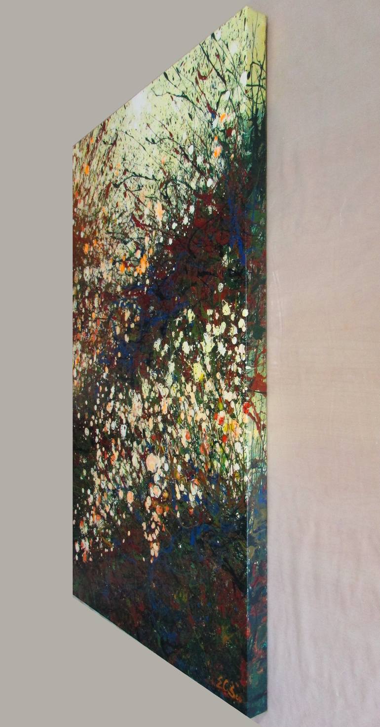 Original Abstract Expressionism Abstract Painting by En Chuen Soo