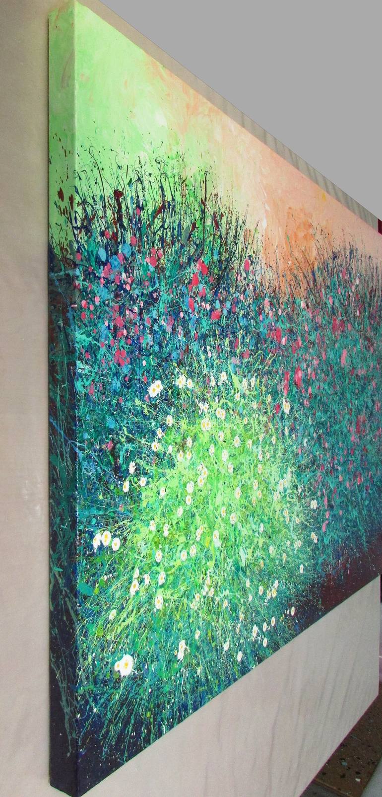 Original Abstract Expressionism Abstract Painting by En Chuen Soo