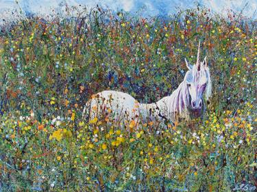 Original Abstract Horse Paintings by En Chuen Soo