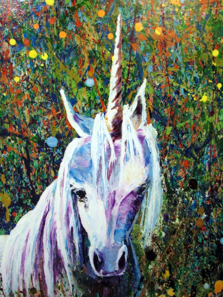 Original Abstract Horse Painting by En Chuen Soo