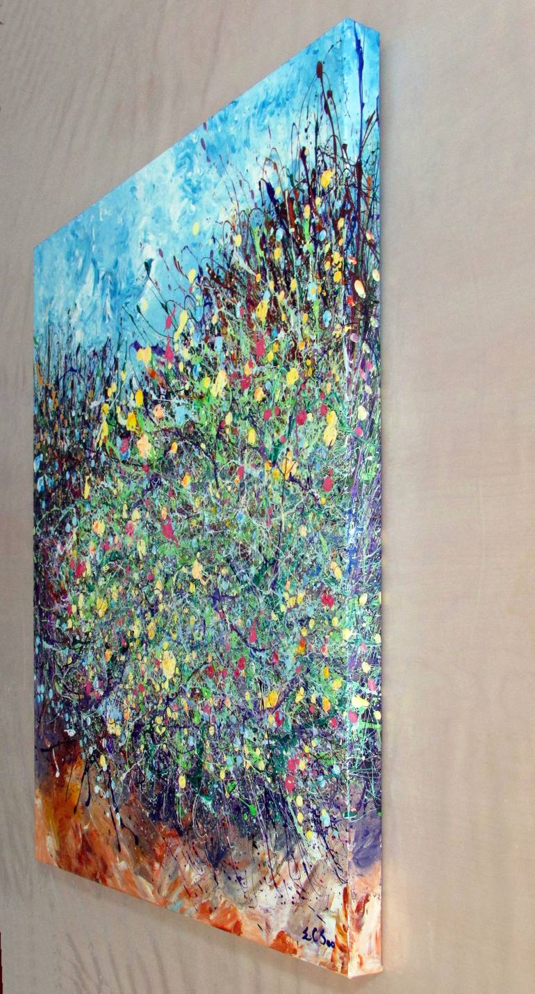 Original Abstract Expressionism Abstract Painting by En Chuen Soo