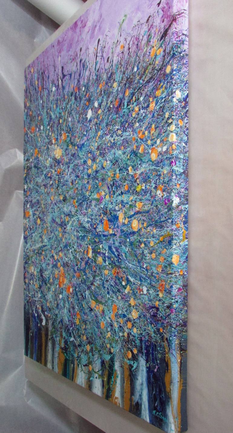 Original Abstract Expressionism Abstract Painting by En Chuen Soo