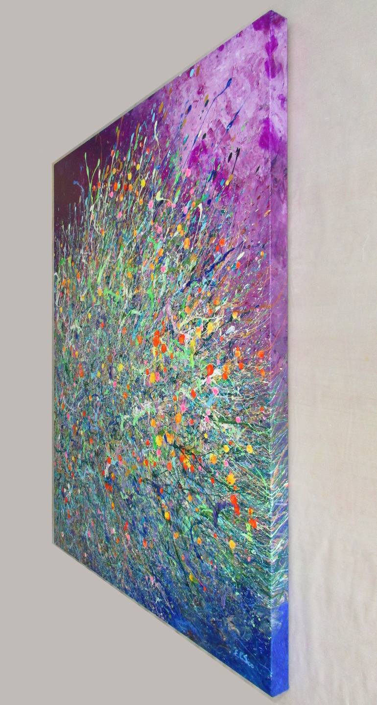 Original Abstract Expressionism Abstract Painting by En Chuen Soo