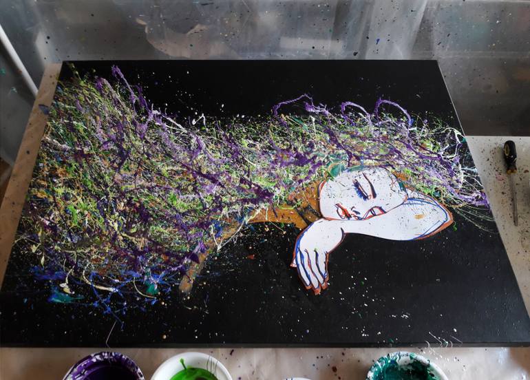 Original Conceptual Abstract Painting by En Chuen Soo
