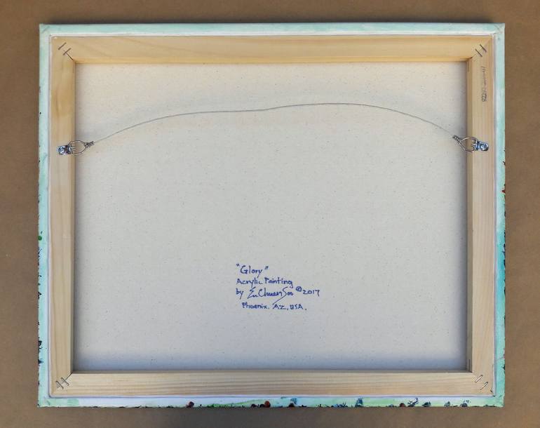 Original Abstract Expressionism Abstract Painting by En Chuen Soo