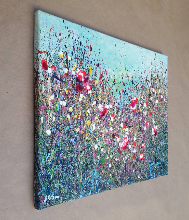 Original Abstract Expressionism Abstract Painting by En Chuen Soo