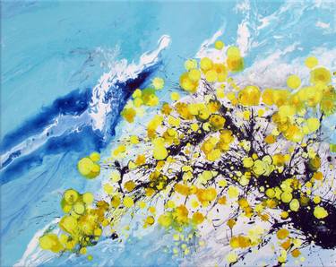 Original Abstract Floral Paintings by En Chuen Soo