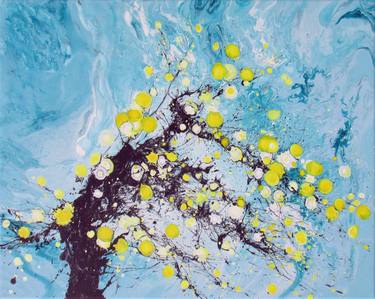 Original Abstract Botanic Paintings by En Chuen Soo