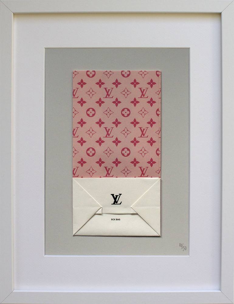 Louis Vuitton Sick Bag - Pink - Limited Edition of 50 Printmaking by  Roberto Voorbij