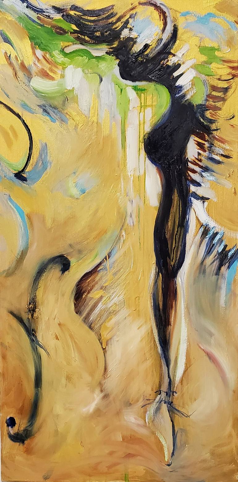 Gc Dance Painting By Yuming Zhu Saatchi Art