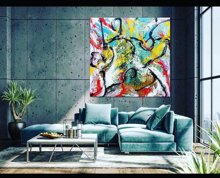 Original Abstract Expressionism Abstract Painting by Viola Maro