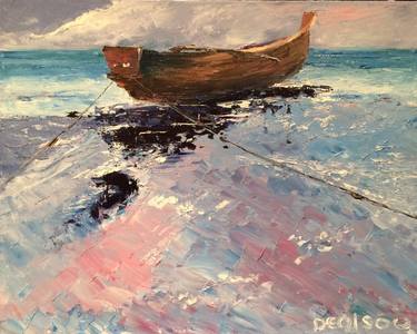 Original Boat Paintings by Sergey Denisov