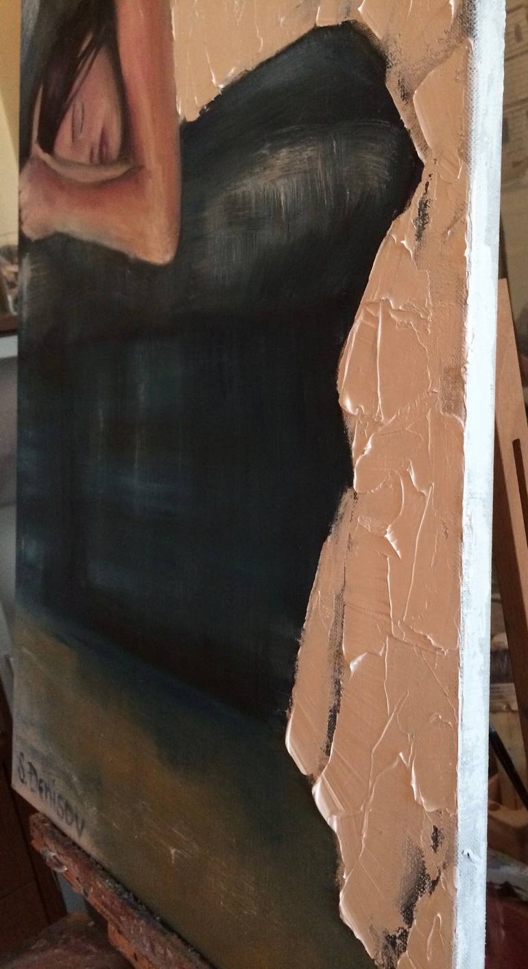 Original Figurative Women Painting by Sergey Denisov