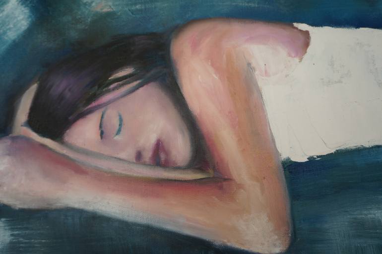 Original Figurative Women Painting by Sergey Denisov