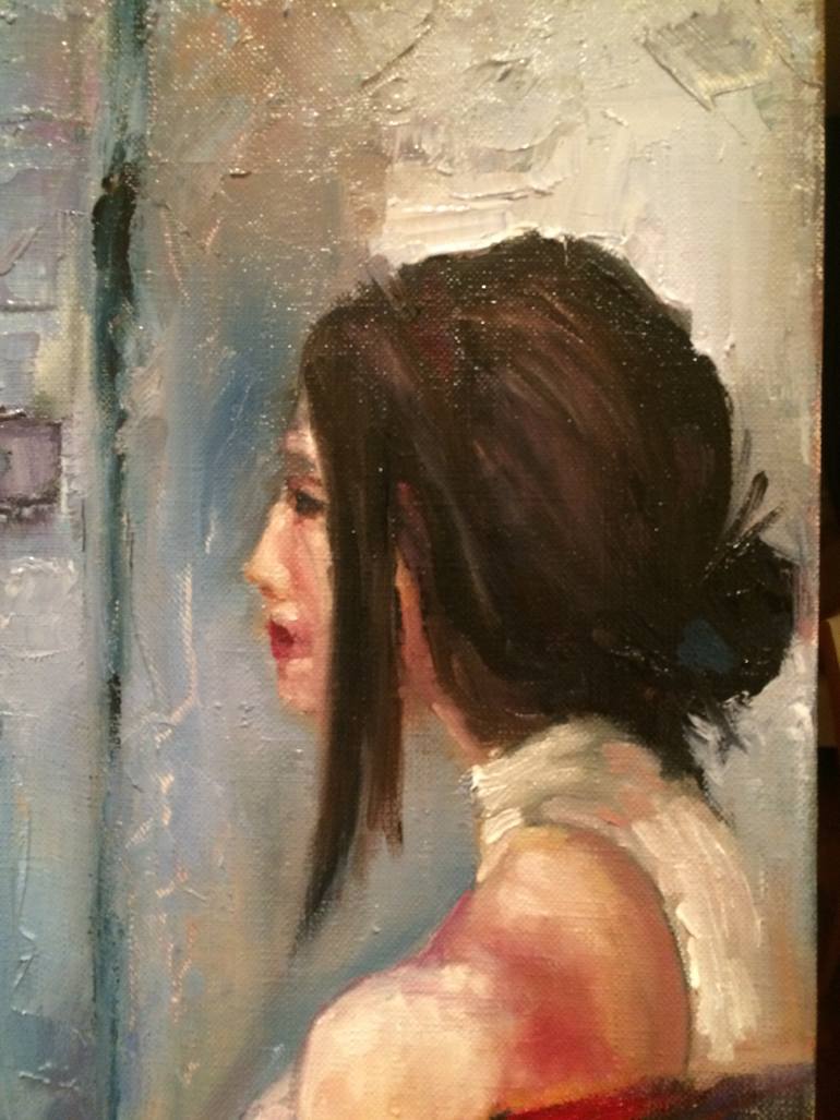 Original Impressionism People Painting by Sergey Denisov