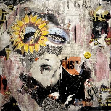 Original Street Art Wall Mixed Media by Sandrine Robert