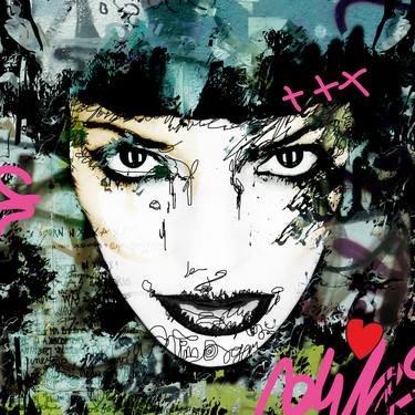 Print of Street Art Graffiti Mixed Media by Sandrine Robert