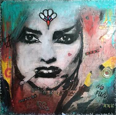 Original Women Mixed Media by Sandrine Robert