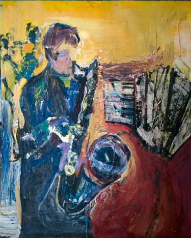 Original Abstract Expressionism Music Paintings by Monika Krasoń