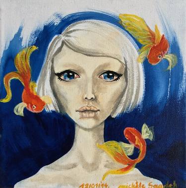 Print of Surrealism Fish Paintings by Michèle Saadeh