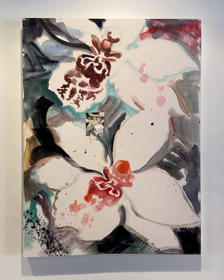 Original Abstract Expressionism Botanic Painting by Hazel Miller