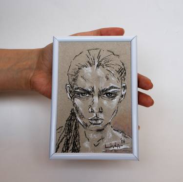 Original Figurative Portrait Drawings by Livia Geambasu