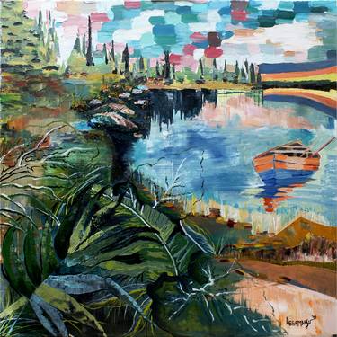 Original Abstract Landscape Paintings by Livia Geambasu