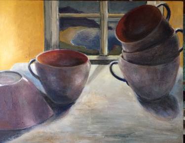 Original Figurative Kitchen Painting by Camilla Frederick