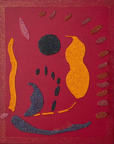 Original Abstract Mixed Media by Lola Fajemirokun