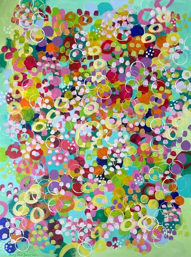 Original Abstract Expressionism Abstract Painting by Riky Van Deursen