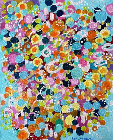 Original Abstract Expressionism Abstract Painting by Riky Van Deursen