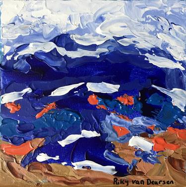 Original Abstract Seascape Paintings by Riky van Deursen