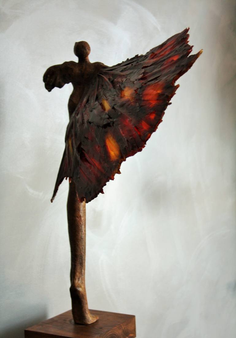 Original Figurative Fantasy Sculpture by Sabine Iyi